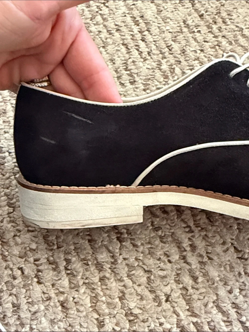 J. Crew black suede
